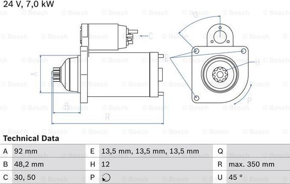 BOSCH 0 986 025 270 - Démarreur cwaw.fr