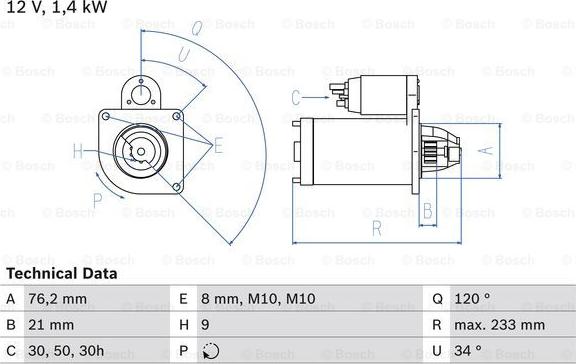 BOSCH 0 986 026 220 - Démarreur cwaw.fr