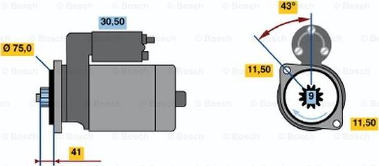 BOSCH 0 986 020 471 - Démarreur cwaw.fr