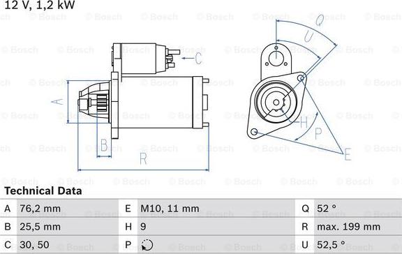 BOSCH 0 986 020 890 - Démarreur cwaw.fr