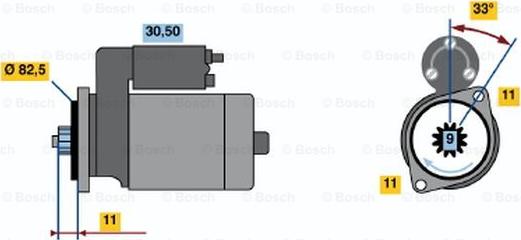 BOSCH 0 986 020 711 - Démarreur cwaw.fr