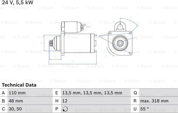 BOSCH 0 986 021 490 - Démarreur cwaw.fr