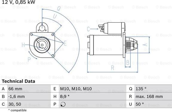 BOSCH 0 986 021 051 - Démarreur cwaw.fr