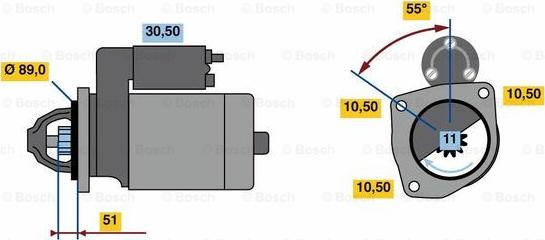 BOSCH 0 986 023 990 - Démarreur cwaw.fr