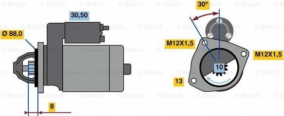 BOSCH 0 986 023 900 - Démarreur cwaw.fr