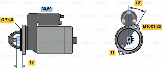 BOSCH 0 986 023 910 - Démarreur cwaw.fr