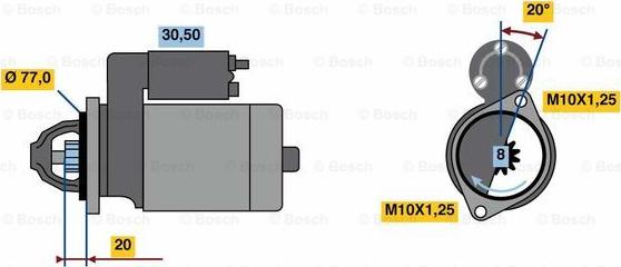 BOSCH 0 986 023 980 - Démarreur cwaw.fr