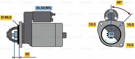 BOSCH 0 986 023 450 - Démarreur cwaw.fr