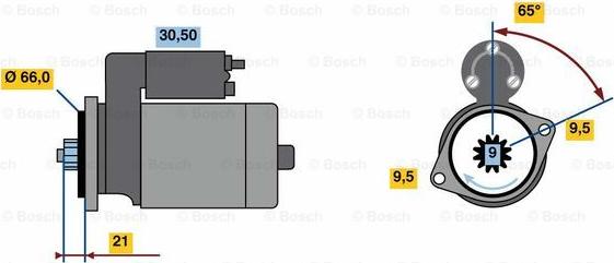 BOSCH 0 986 023 460 - Démarreur cwaw.fr