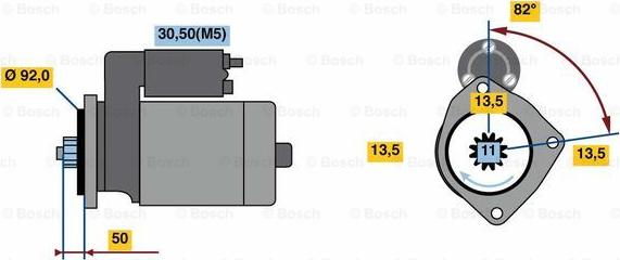 BOSCH 0 986 023 590 - Démarreur cwaw.fr