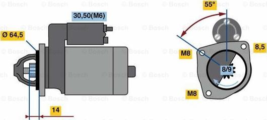 BOSCH 0 986 023 650 - Démarreur cwaw.fr