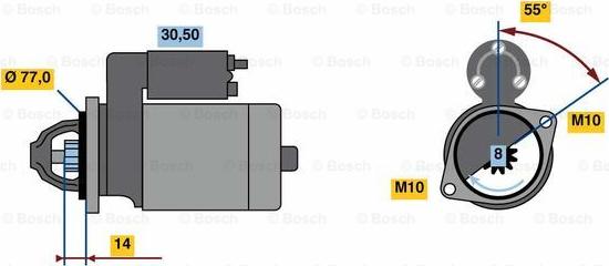 BOSCH 0 986 023 630 - Démarreur cwaw.fr