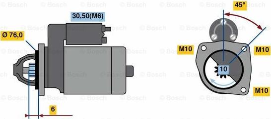 BOSCH 0 986 023 620 - Démarreur cwaw.fr