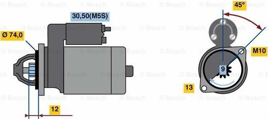 BOSCH 0 986 023 890 - Démarreur cwaw.fr