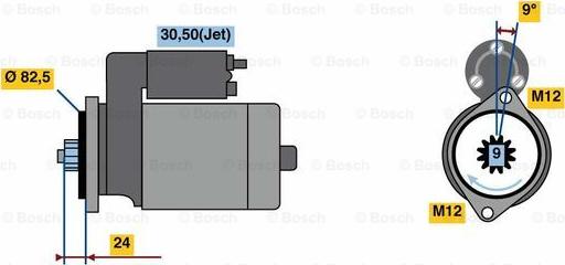 BOSCH 0 986 023 800 - Démarreur cwaw.fr