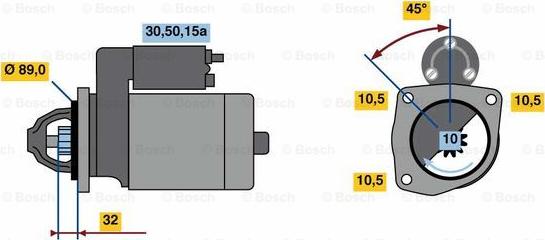 BOSCH 0 986 023 820 - Démarreur cwaw.fr