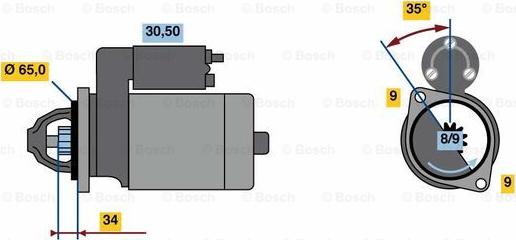 BOSCH 0 986 023 790 - Démarreur cwaw.fr