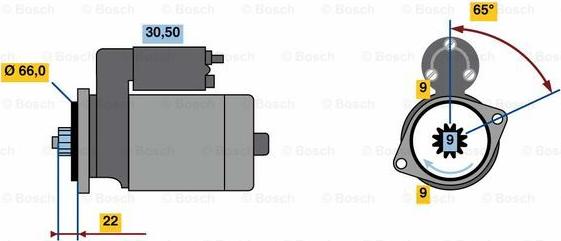 BOSCH 0 986 023 710 - Démarreur cwaw.fr