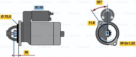 BOSCH 0 986 022 611 - Démarreur cwaw.fr