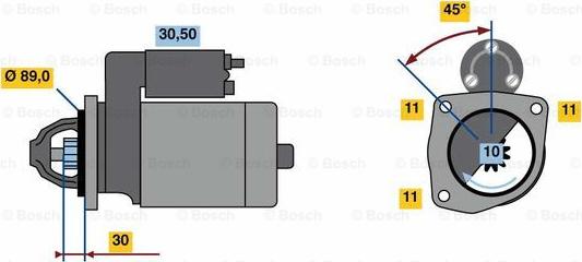 BOSCH 0 986 022 680 - Démarreur cwaw.fr