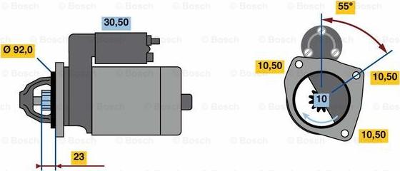 BOSCH 0 986 022 750 - Démarreur cwaw.fr