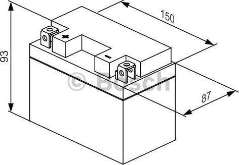 BOSCH 0 986 122 613 - Batterie de démarrage cwaw.fr