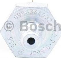 BOSCH 0 986 344 032 - Capteur, pression d'huile cwaw.fr