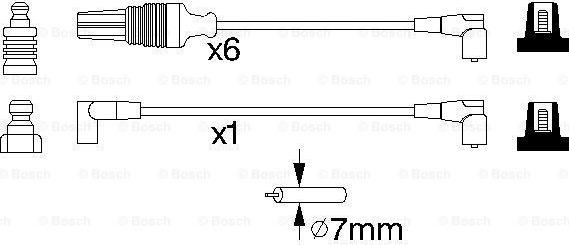 BOSCH 0 986 356 964 - Kit de câbles d'allumage cwaw.fr