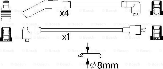 BOSCH 0 986 356 963 - Kit de câbles d'allumage cwaw.fr