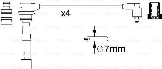 BOSCH 0 986 356 982 - Kit de câbles d'allumage cwaw.fr