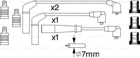 BOSCH 0 986 356 932 - Kit de câbles d'allumage cwaw.fr