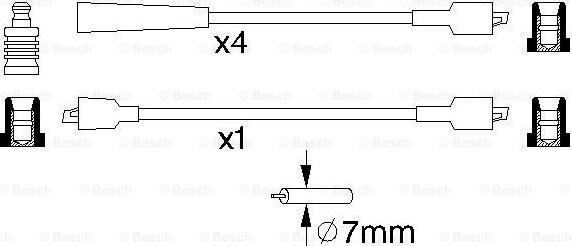 BOSCH 0 986 356 840 - Kit de câbles d'allumage cwaw.fr