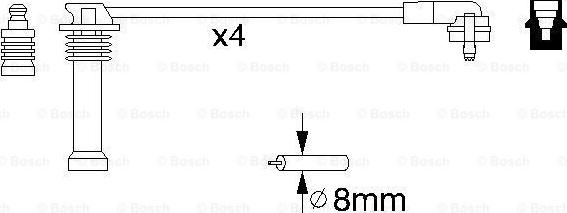 BOSCH 0 986 356 805 - Kit de câbles d'allumage cwaw.fr