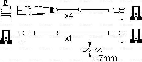 BOSCH 0 986 356 356 - Kit de câbles d'allumage cwaw.fr