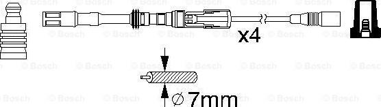 BOSCH 0 986 356 337 - Kit de câbles d'allumage cwaw.fr