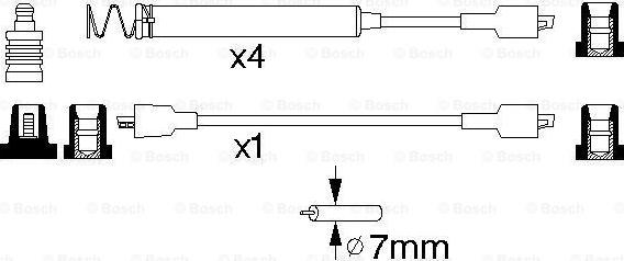 BOSCH 0 986 356 796 - Kit de câbles d'allumage cwaw.fr