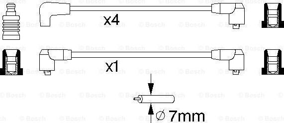 BOSCH 0 986 356 797 - Kit de câbles d'allumage cwaw.fr