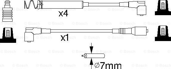 BOSCH 0 986 356 746 - Kit de câbles d'allumage cwaw.fr