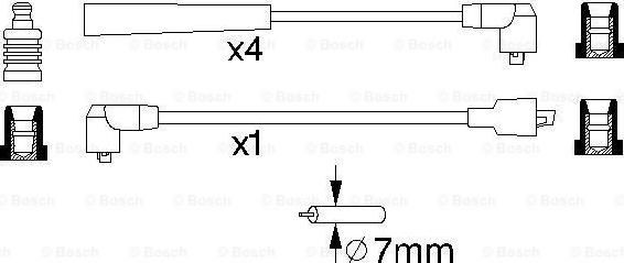 BOSCH 0 986 356 759 - Kit de câbles d'allumage cwaw.fr