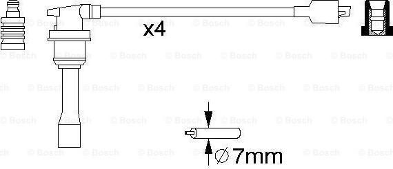 BOSCH 0 986 356 782 - Kit de câbles d'allumage cwaw.fr