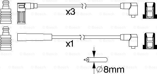 BOSCH 0 986 356 733 - Kit de câbles d'allumage cwaw.fr