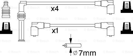 BOSCH 0 986 356 775 - Kit de câbles d'allumage cwaw.fr