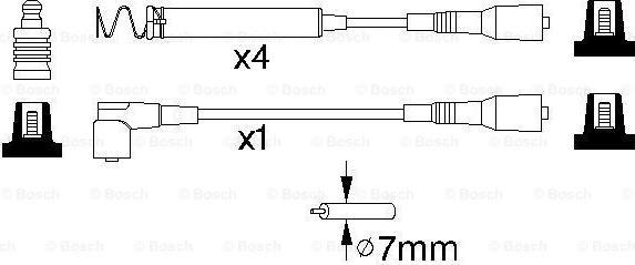 BOSCH 0 986 356 771 - Kit de câbles d'allumage cwaw.fr