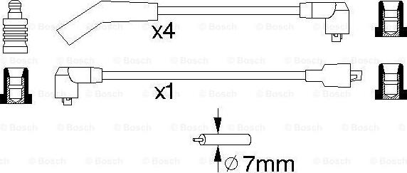 BOSCH 0 986 356 772 - Kit de câbles d'allumage cwaw.fr