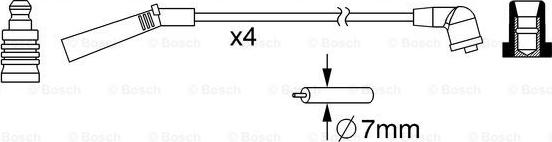 BOSCH 0 986 357 093 - Kit de câbles d'allumage cwaw.fr