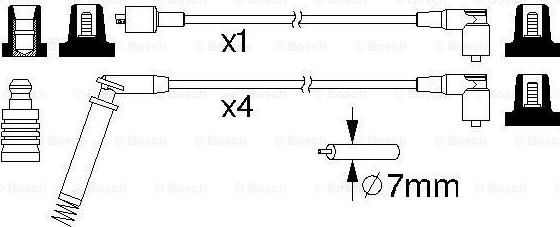 BOSCH 0 986 357 148 - Kit de câbles d'allumage cwaw.fr