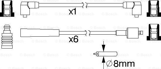 BOSCH 0 986 357 164 - Kit de câbles d'allumage cwaw.fr