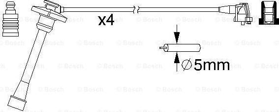 BOSCH 0 986 357 176 - Kit de câbles d'allumage cwaw.fr