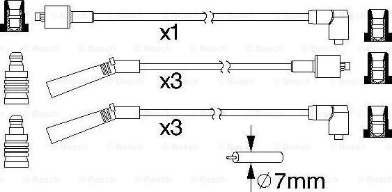 BOSCH 0 986 357 178 - Kit de câbles d'allumage cwaw.fr