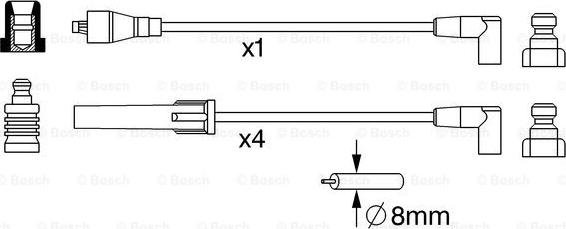 BOSCH 0 986 357 246 - Kit de câbles d'allumage cwaw.fr